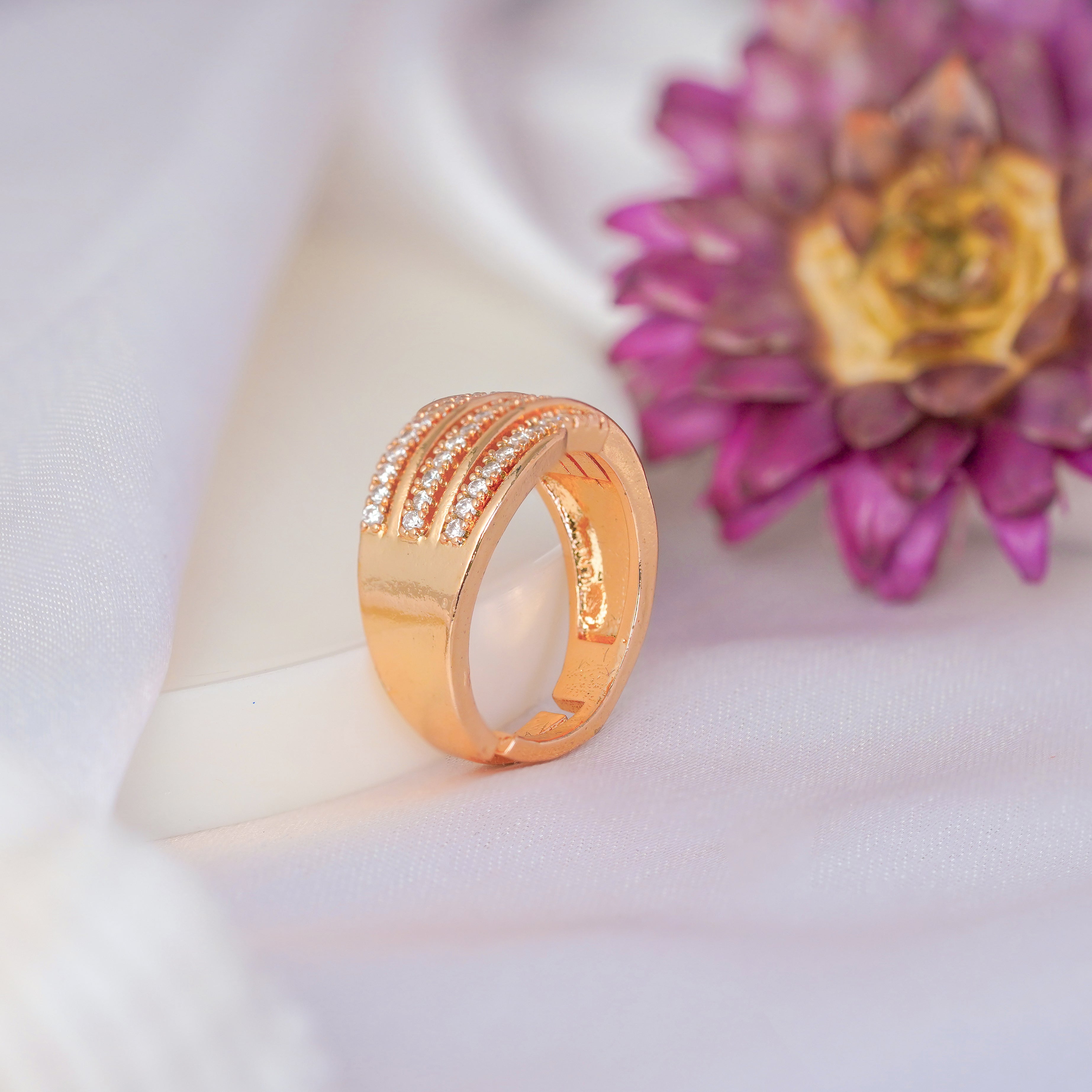 Jewelsium Stunning Rose Gold Designer Ring: Elevate Your Style with Sophistication