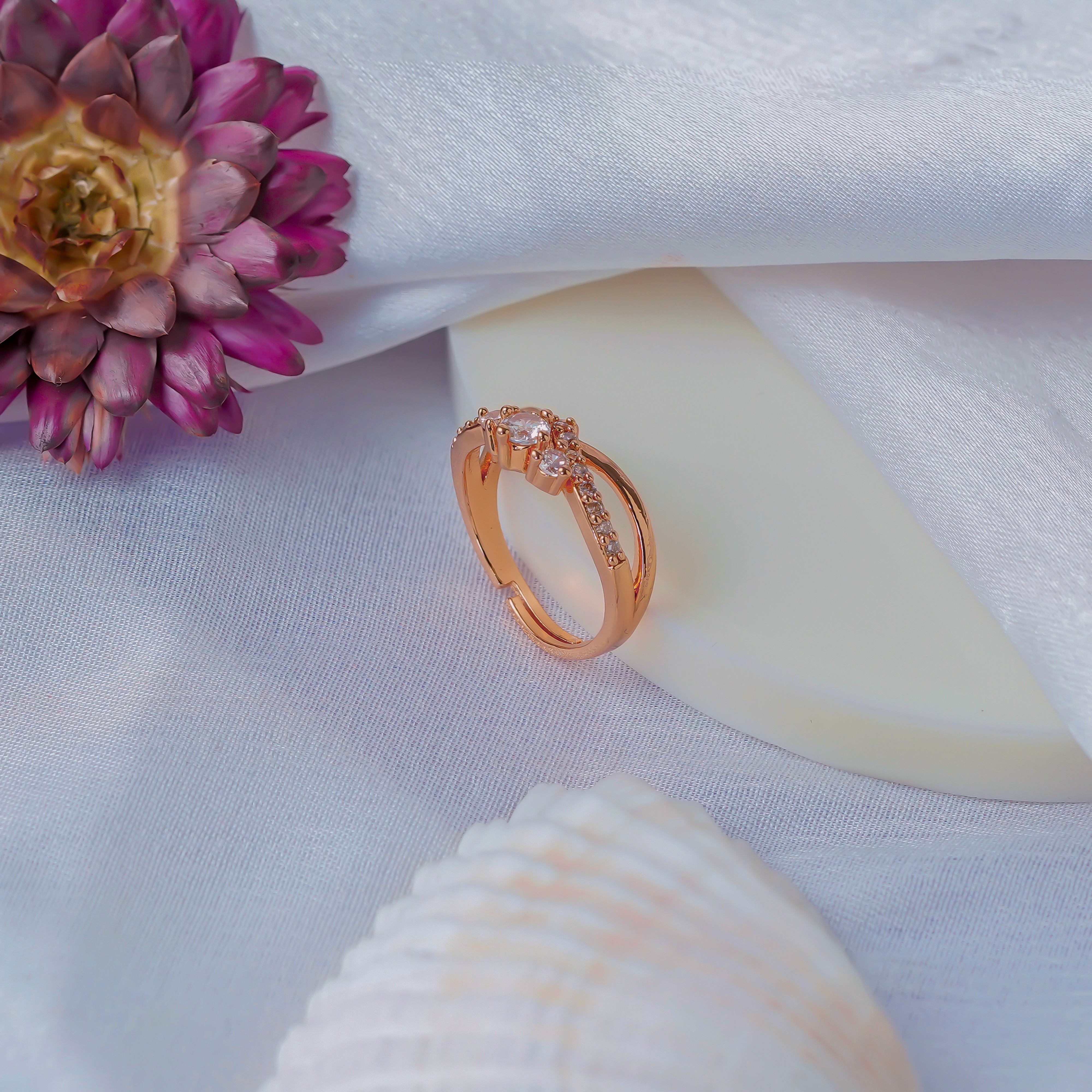 Timeless Beauty: Handcrafted Rose Gold Designer Ring