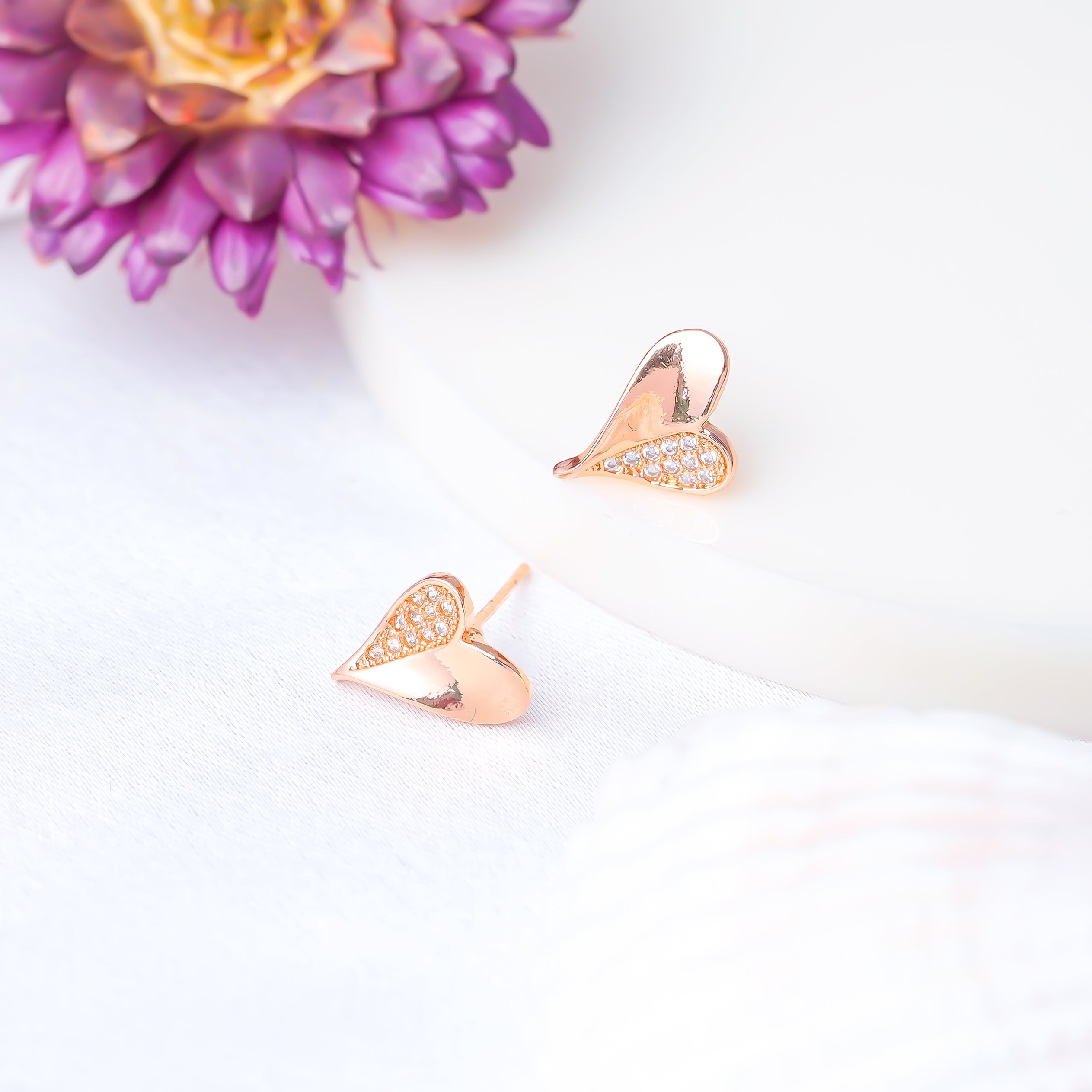 Jewelsium Rose Gold Designer Chain Pendant Set: Capture Hearts with Unmatched Elegance